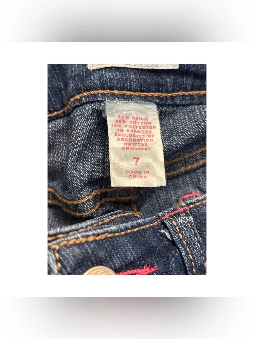 Circo Y2K Blue Flare Casual Jeans with Colorful Butterfly Embroidery Size 7